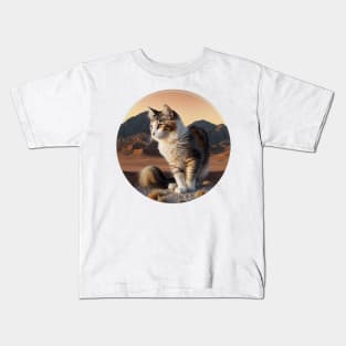 Unique Round Cat Designs: A Collection for Feline Lovers Kids T-Shirt